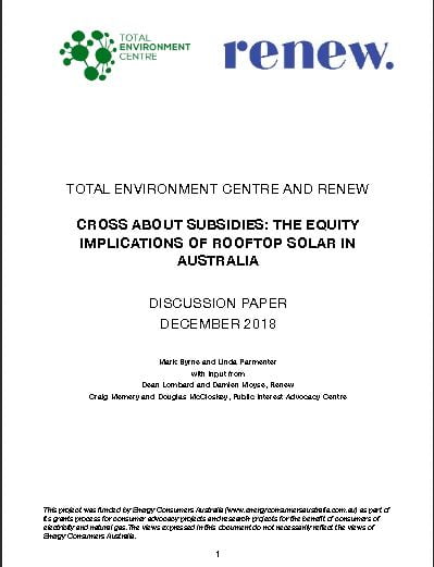 Cross About Subsidies Report