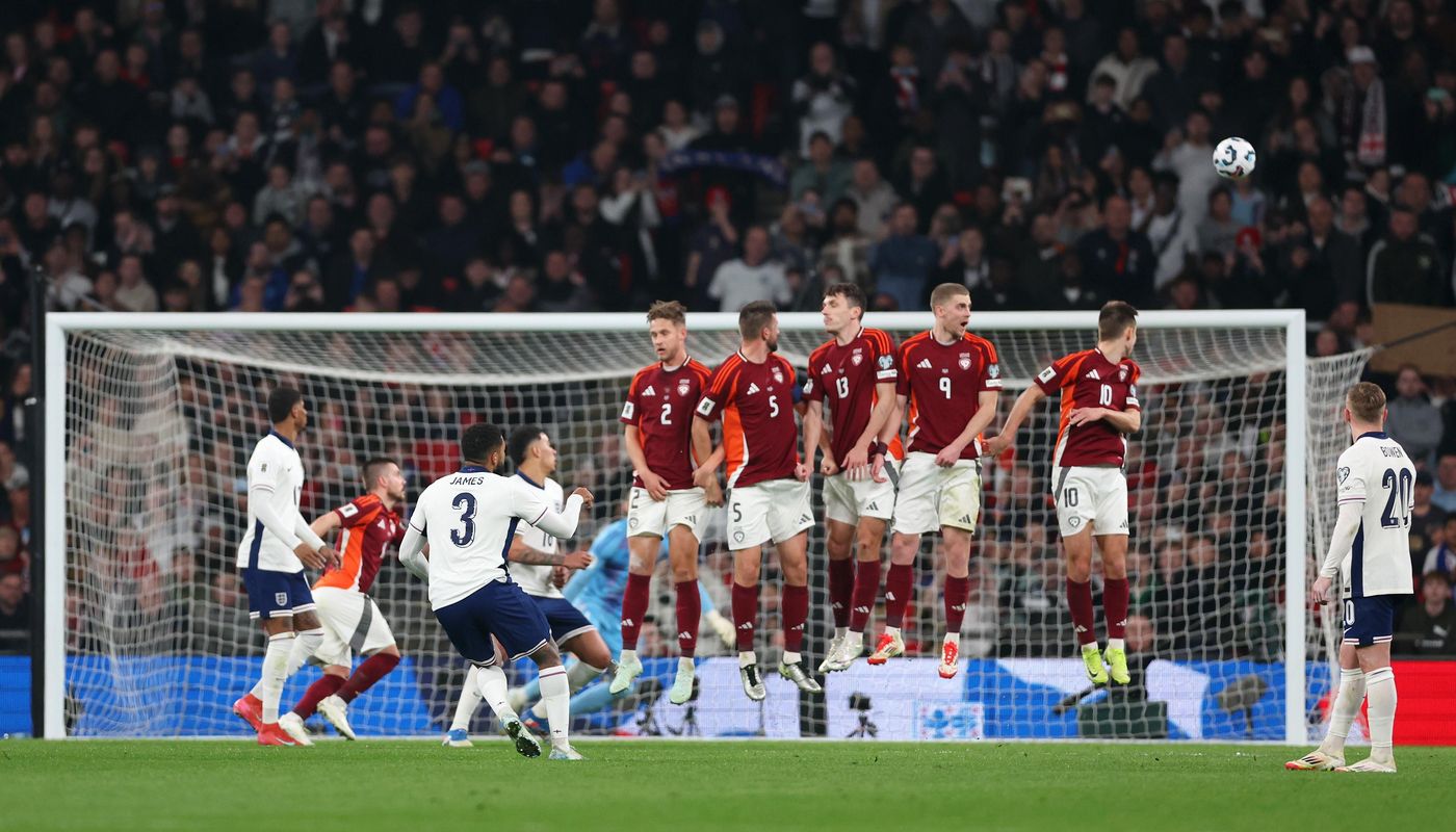 James free-kick